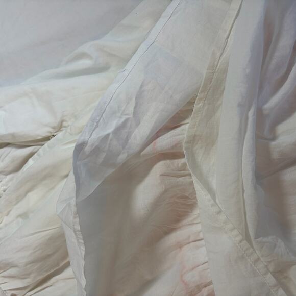 J Crew women’s white midi sundress. Size 6. Cottagecore Whimsical Cotton ruffles - Picture 10 of 10